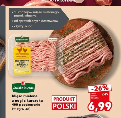 Mięso mielone z nogi z kurczaka Stoisko Mięsne promocja w Kaufland