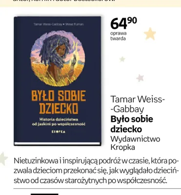 Książka Było sobie dziecko Tamar Weiss-Gabbay Wydawnictwo Kropka oprawa twarda promocja w Empik