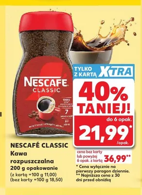Kawa rozpuszczalna Nescafé Classic promocja w Kaufland