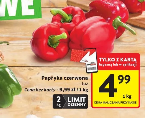 Papryka czerwona luz promocja w Intermarche
