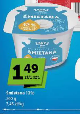 Śmietana Kanka 12% promocja w ABC