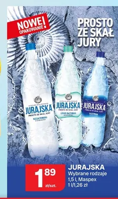 Woda mineralna Jurajska promocja w Chorten