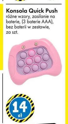 Konsola Quick Push promocja w Tedi