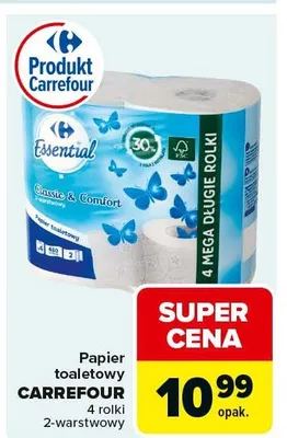 Papier toaletowy Classic & Comfort 2-warstwowy promocja w Carrefour