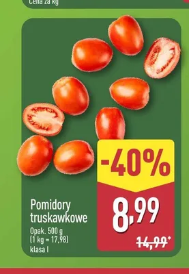 Pomidory truskawkowe klasa I promocja w Aldi