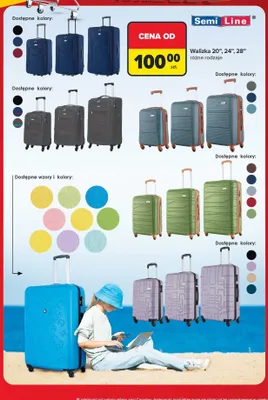 Walizka 24" Semi Line promocja w Carrefour