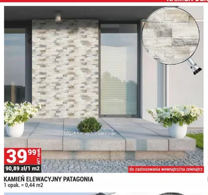 Kamień elewacyjny Patagonia promocja w Merkury Market
