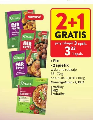 Fix Air Fryer Kurczak jak z rożna Knorr promocja w Intermarche