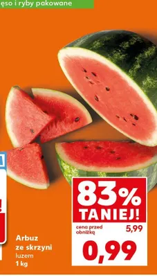 Arbuz ze skrzyni luzem promocja w Kaufland