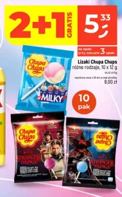 Lizaki Chupa Chups Milky 10-pak 12g promocja w Dealz