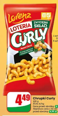 Chrupki Curly Peanut Classic Lorenz promocja w Dino