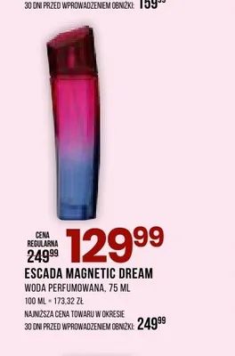 Woda perfumowana Escada Magnetic Dream promocja w Drogerie Natura