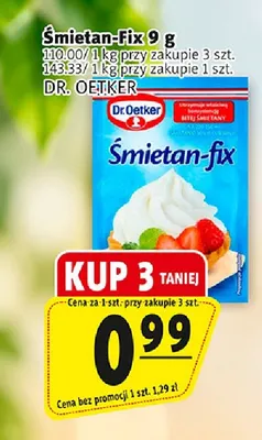 Śmietan-Fix Dr. Oetker promocja w Prim Market