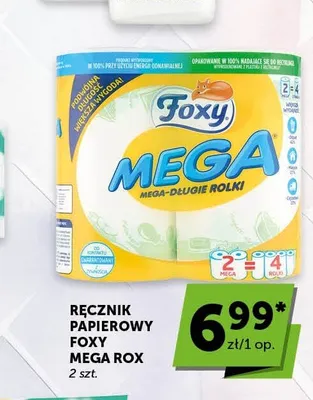 Ręcznik papierowy Foxy Mega Rox 2-pak promocja w ABC