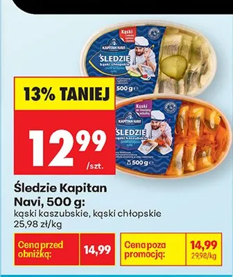 Śledzie kąski kaszubskie promocja w Biedronka