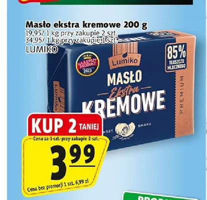 Masło ekstra kremowe Lumiko promocja w Prim Market