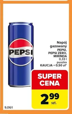 Napój gazowany Pepsi promocja w Carrefour Express