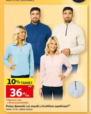 Polar męski z krótkim zamkiem Inextenso promocja w Auchan