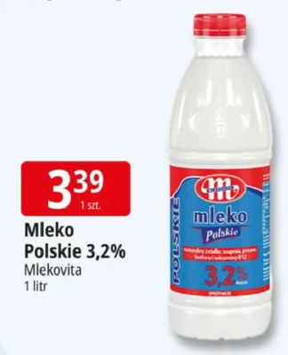 Mleko Polskie 3,2% promocja w Leclerc