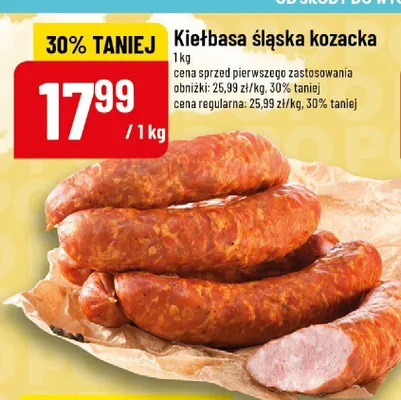 Kiełbasa śląska kozacka promocja w POLOmarket