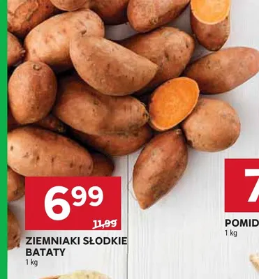 Ziemniaki słodkie bataty promocja w Stokrotka