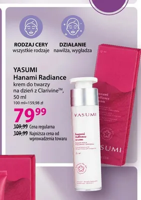 Krem do twarzy na dzień Yasumi Hanami Radiance promocja w Hebe