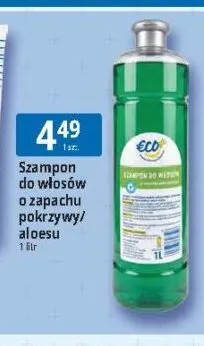 Szampon do włosów o zapachu aloesu Eco+ promocja w Leclerc