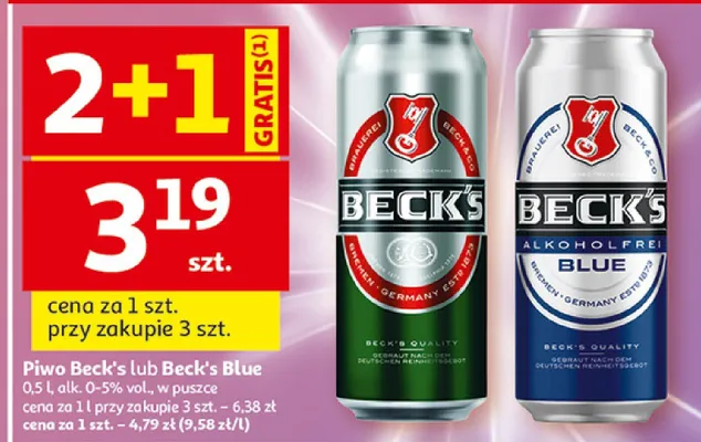 Piwo Beck's promocja w Auchan