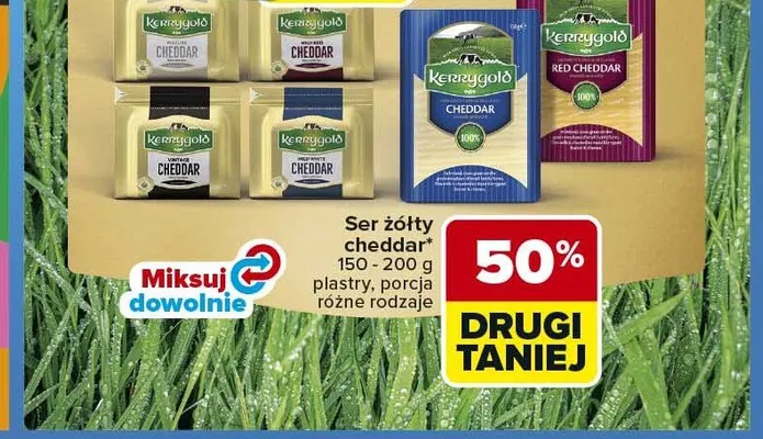 Ser żółty cheddar Kerrygold promocja w Carrefour