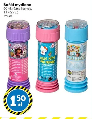 Bańki mydlane Hello Kitty promocja w Tedi