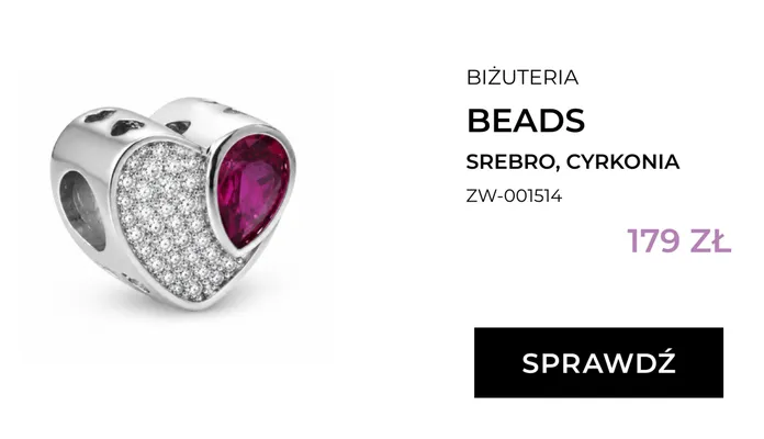 Biżuteria beads Briju srebro cyrkonia ZW-001514 promocja w Briju