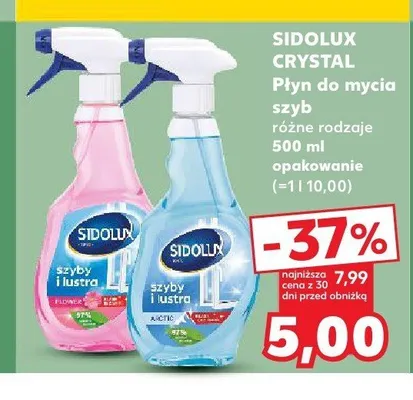 Płyn do mycia szyb Sidolux Crystal Arctic promocja w Kaufland