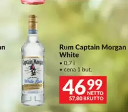 Rum Captain Morgan White promocja w Makro