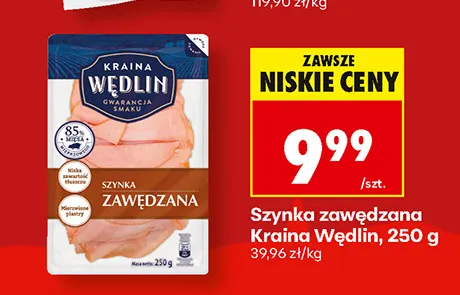 Szynka zawędzana Kraina Wędlin promocja w Biedronka