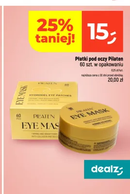 Płatki pod oczy Pilaten promocja w Dealz