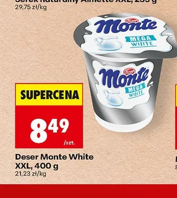 Deser Monte White XXL promocja w Biedronka