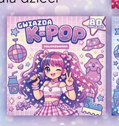 Książka K-POP Gwiazda kolorowanka promocja w Biedronka
