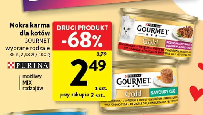 Mokra karma dla kotów Gourmet Purina promocja w Intermarche