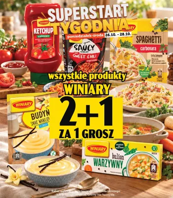 Pomysł na spaghetti carbonara Winiary promocja w TOPAZ