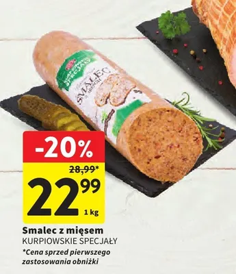 Smalec z mięsem promocja w Intermarche