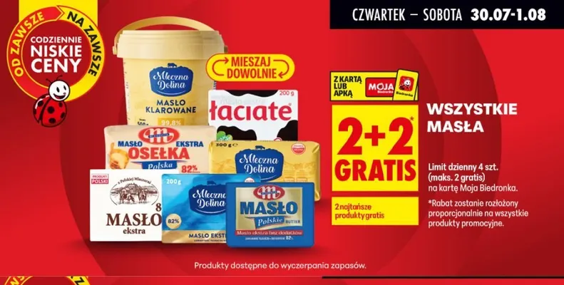 Masła promocja w Biedronka