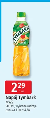 Napój Tymbark jabłko mięta promocja w Leclerc