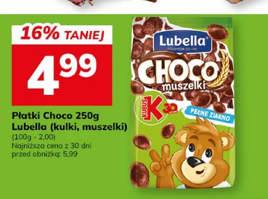 Płatki śniadaniowe Choco kulki Lubella promocja w Hitpol