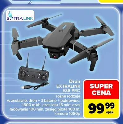 Dron Extralink E88 Pro promocja w Carrefour