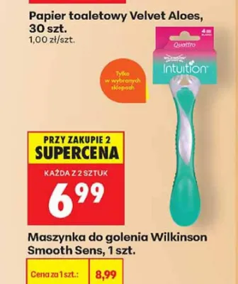 Maszynka do golenia Wilkinson Sword Intuition Smooth Sens promocja w Biedronka