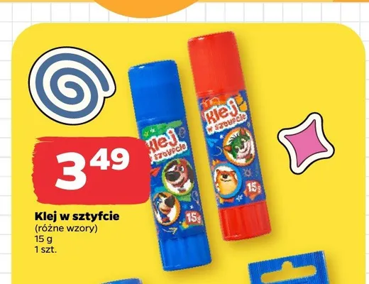 Klej w sztyfcie Bambino promocja w Netto