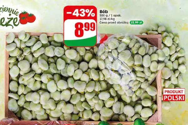 Bób polski promocja w Dino