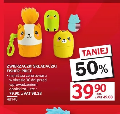 Zwierzaczki składaczki Fisher-Price promocja w Selgros