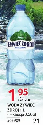 Woda Żywiec Zdrój promocja w Selgros