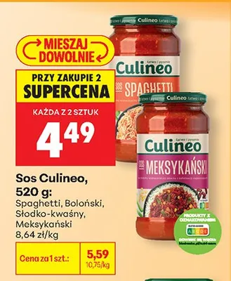 Sos Culineo promocja w Biedronka
